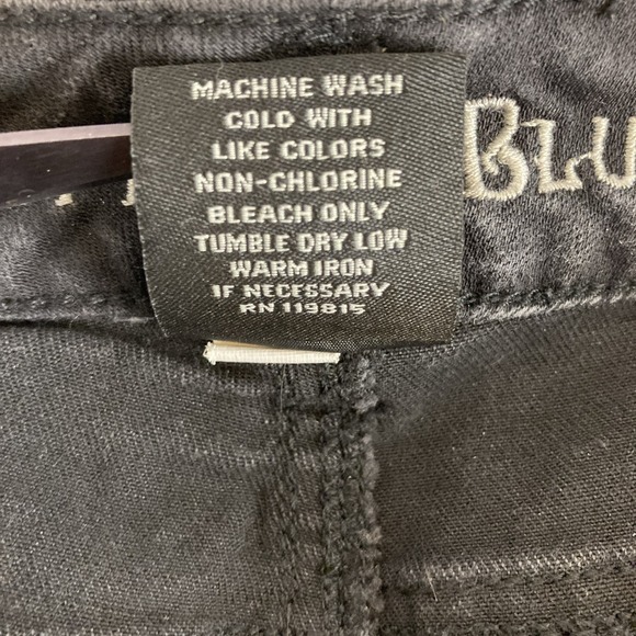 Rhythm in Blues Jeans Women's‎ Size 14 Modern Black Denim Stretch Straight Leg - Picture 16 of 16